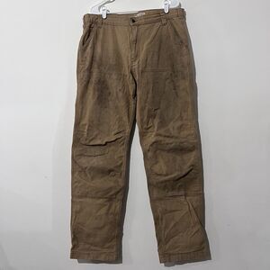 Carhartt Jeans Men's Carpenter 38x36 Relaxed Fit Work Pants Double Knee Thrashed